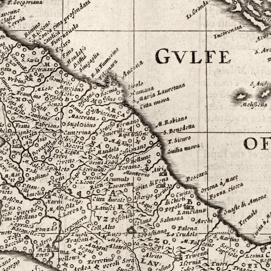 Mappa Monocromatica Antica d&