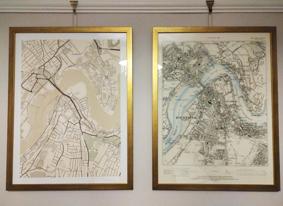 Mapa antiguo personalizado - Crea tu propio mapa de calles con código postal/código ZIP de los años 1800 y 1900 de la Ordnance Survey 