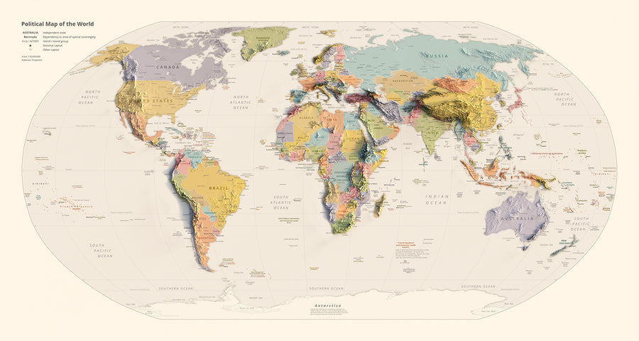 The 3D map. Please note: The map looks 3D, but it is actually 2D.