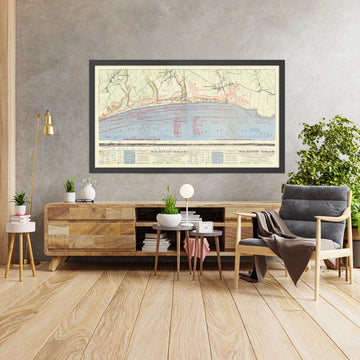 Alte Militärkarte der Omaha Beach D-Day Schlachtpläne, 1944: US-Armee, Colleville-sur-Mer, Vierville-sur-Mer, Strandhindernisse 