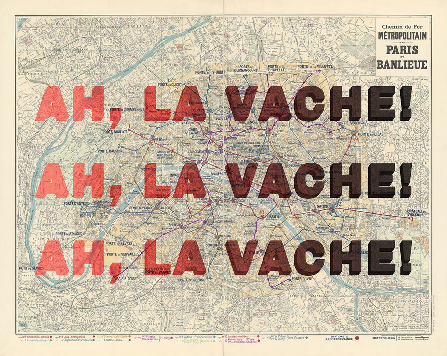 Personalisierte Pop Art Karte: Siebdruck Stil Wortkunst 