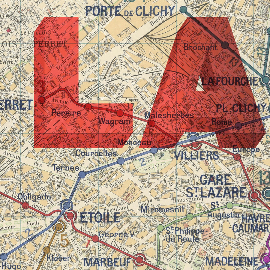 Personalisierte Pop Art Karte: Siebdruck Stil Wortkunst 