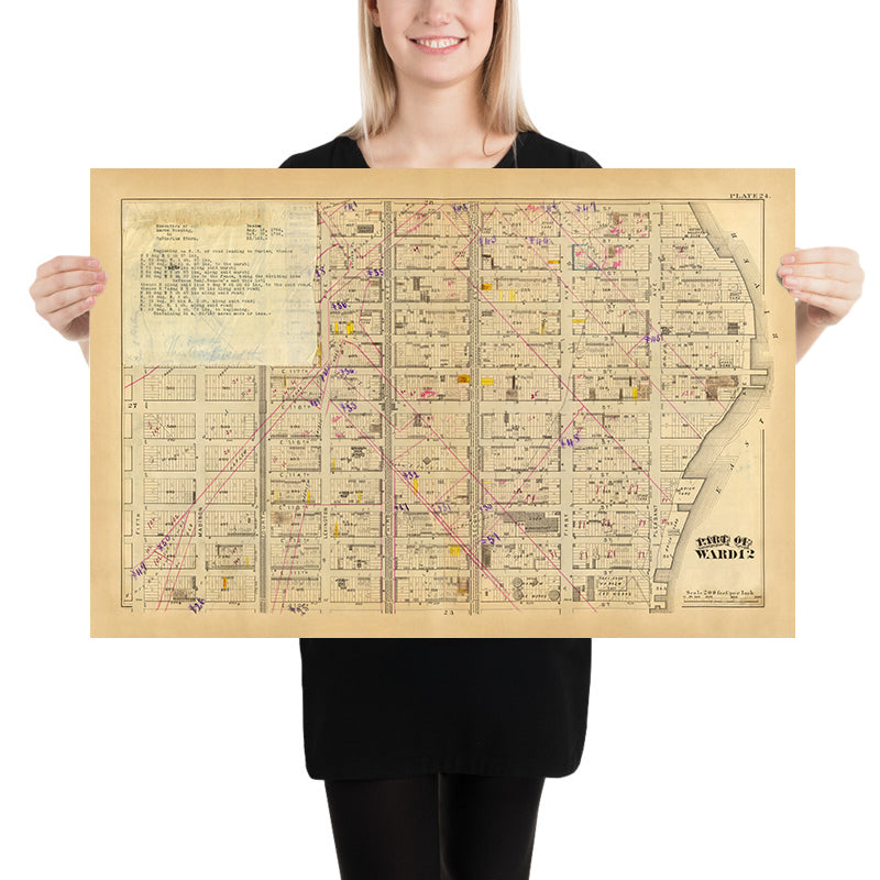 Alte Karte von East Harlem, New York City von Bromley, 1879: St. Paul&