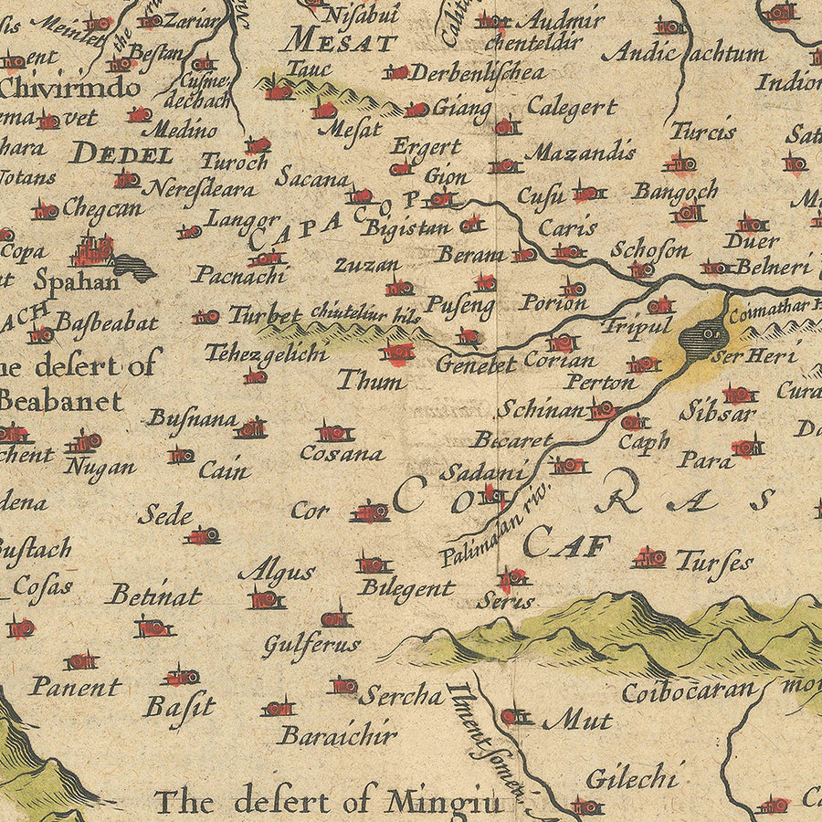 Antica mappa rara dell&