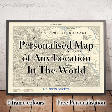Mappa della città personalizzata (realizzata con Map Maker) 
