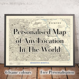 Carte de ville personnalisée (faite avec Map Maker) 