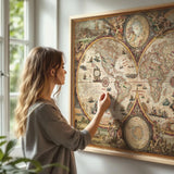 Mapa de Viaje Personalizado con Chinchetas: Elige Cualquier Mapa del Mundo 