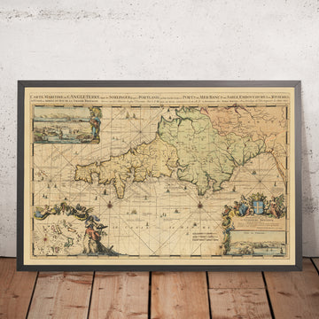 Alte Karte von Südwestengland von Romeyn De Hooghe, 1693: Cornwall, Devon und West Somerset 