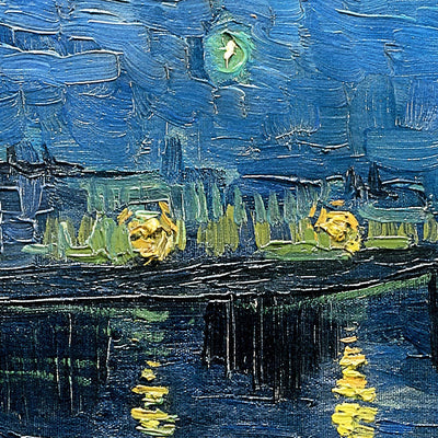 Starry Night over the Rhone by Vincent van Gogh, 1888