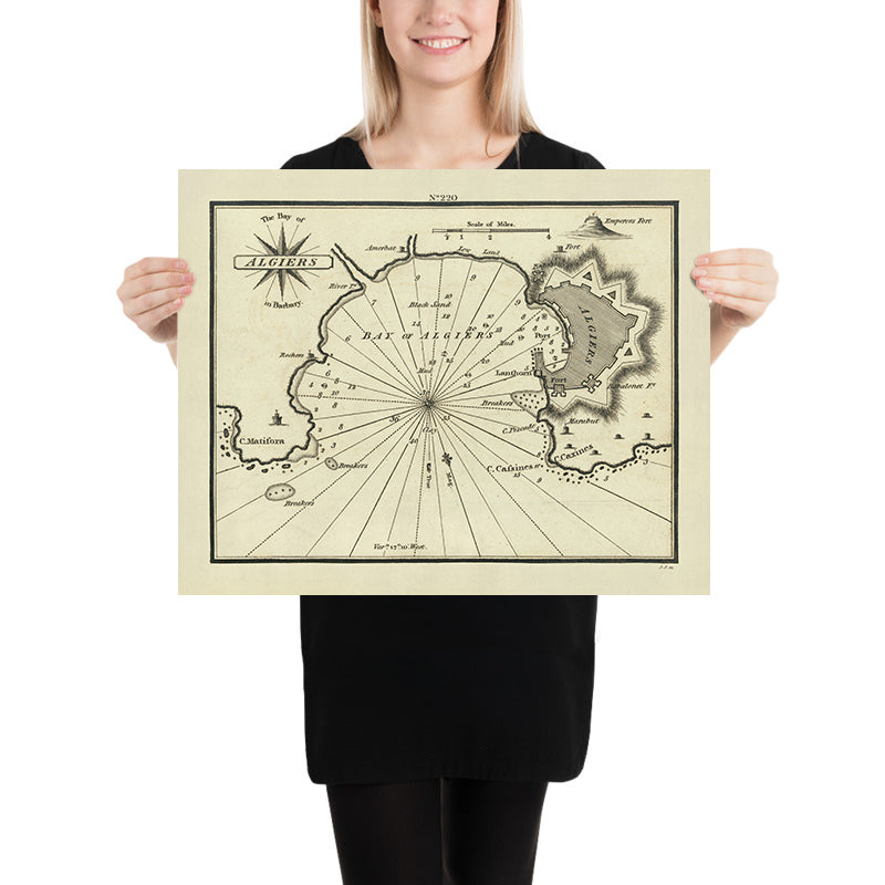 Ancienne carte nautique de la baie d&