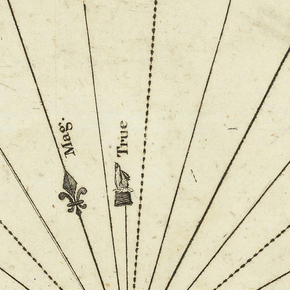 Alte Seekarte des Golfs von Cagliari von Heather, 1802: Tiefenangaben, Ankerplätze, topografische Merkmale