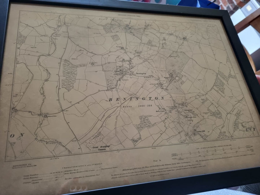 Mapa antiguo personalizado - Crea tu propio mapa de calles con código postal/código ZIP de los años 1800 y 1900 de la Ordnance Survey 