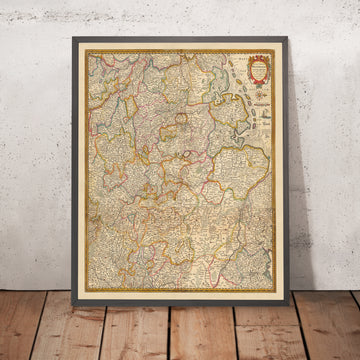 Alte Karte von Westfalen von Visscher, 1690: Hamburg, Bremen, Hannover, Köln, Dortmund 