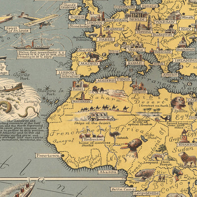 The blue and yellow version of the map