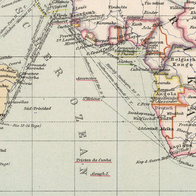 Mapa del Viejo Mundo, Weltkarte de Stieler, 1940: última edición del Atlas de Stieler, representación política detallada, impresa durante los últimos meses de la Segunda Guerra Mundial