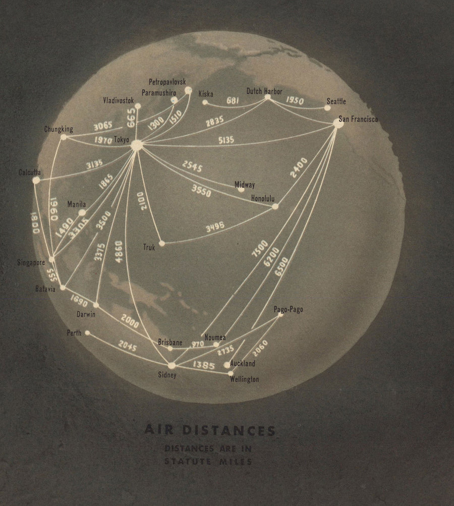 NavWarMap Nr. 6 - Alte Weltkrieg 2 Karte, 1944 - US Navy Bildungs- & Propagandakarte - Maritime Alliierte gegen Nazi-Wandkarte 