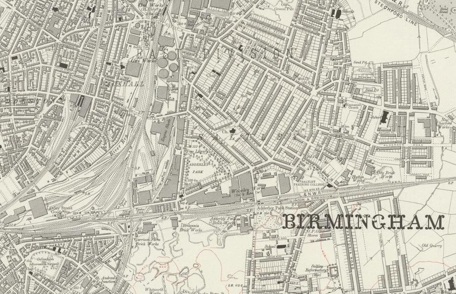 Mapa antiguo personalizado - Crea tu propio mapa de calles con código postal/código ZIP de los años 1800 y 1900 de la Ordnance Survey 