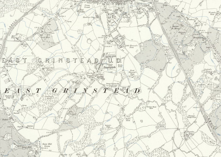 Mapa antiguo personalizado - Crea tu propio mapa de calles con código postal/código ZIP de los años 1800 y 1900 de la Ordnance Survey 