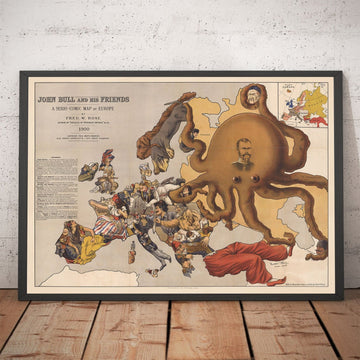 Mappa satirica antica dell&