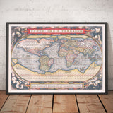 Mappa del Mondo Antico, 1570 - Il Primo Atlante del Mondo - di Abraham Ortelius 