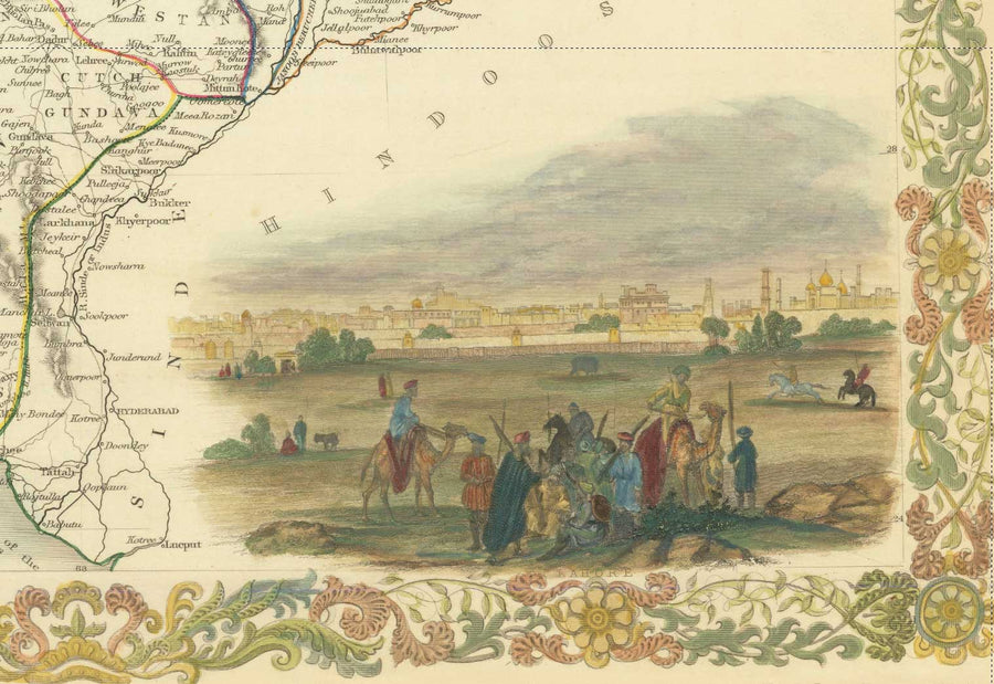 Ancienne carte du Pakistan et de l&