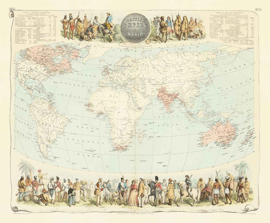 Ancienne carte du monde de l&