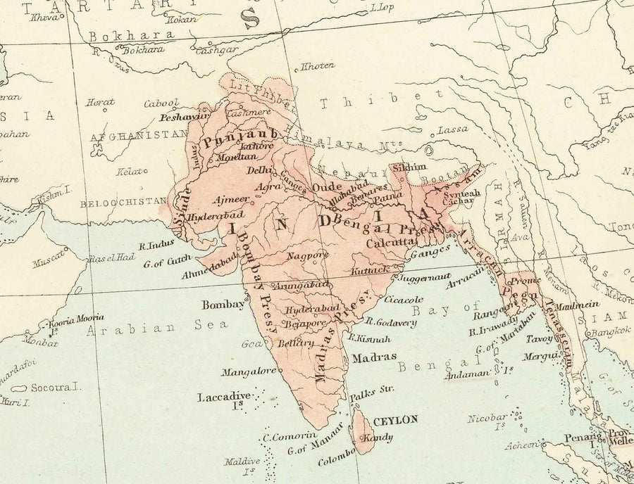 Ancienne carte du monde de l&