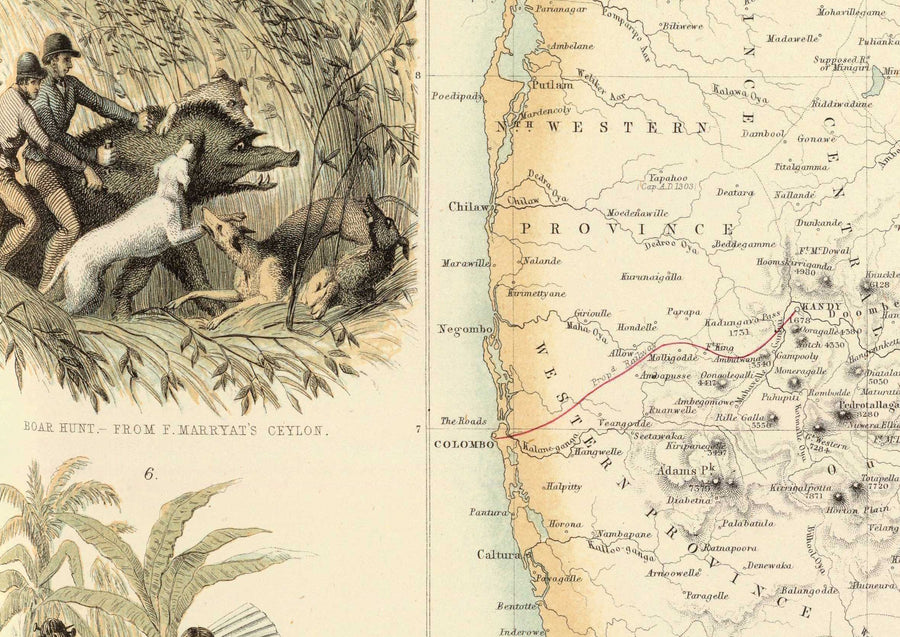 Ancienne carte des possessions britanniques dans l&