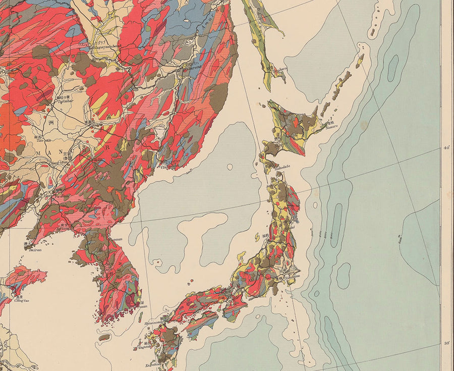 Ancienne carte géologique de l&