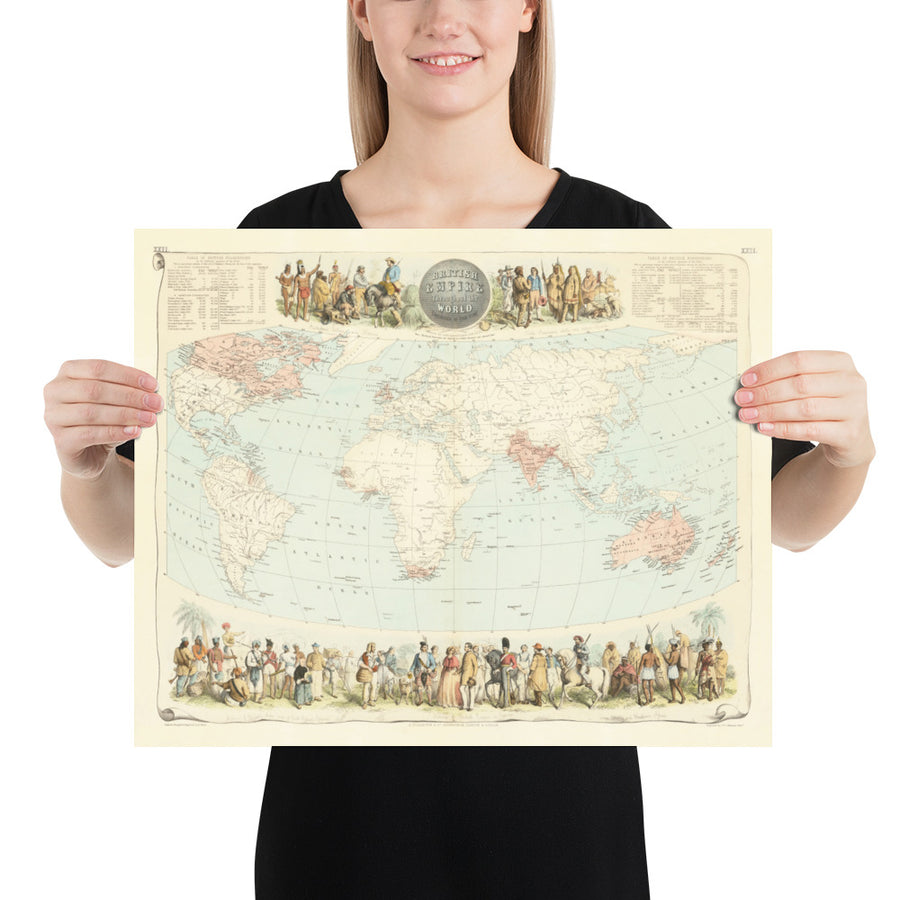 Ancienne carte du monde de l&