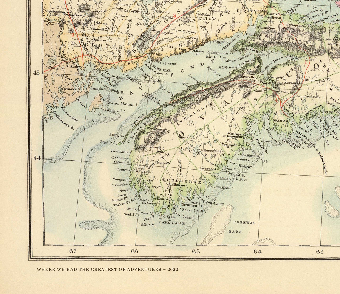 Ancienne carte des ports du sud-est de l'Angleterre, 1872 par Fullarton - Margate, Dover, Falmouth, Folkestone, Portsmouth