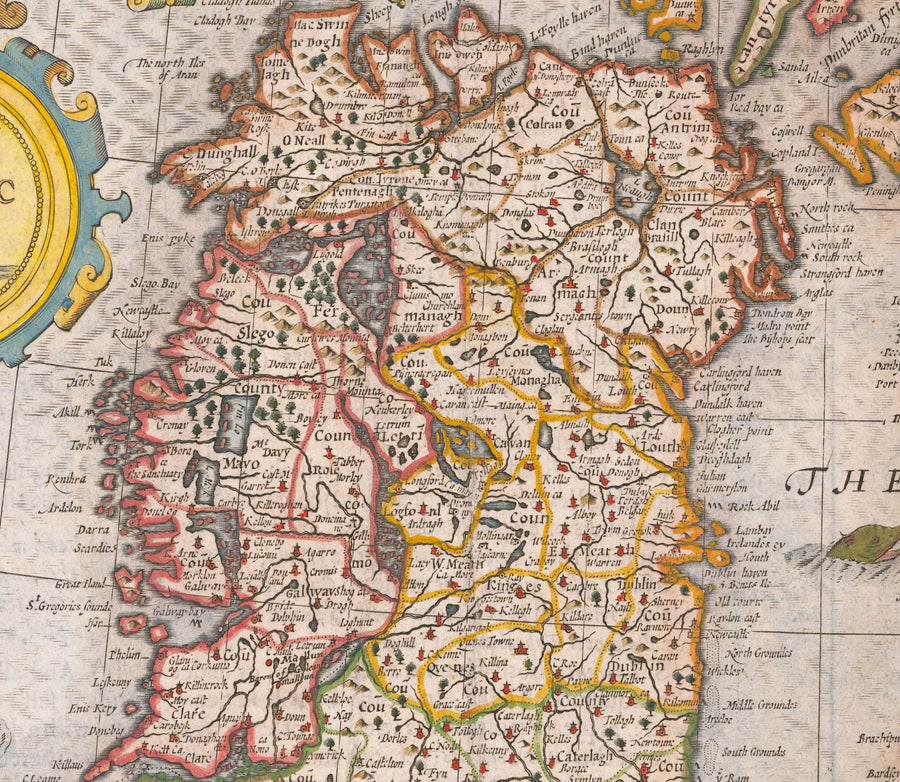Alte Karte der Britischen Inseln von 1611 von John Speed - UK, England, Schottland, Wales, Irland 