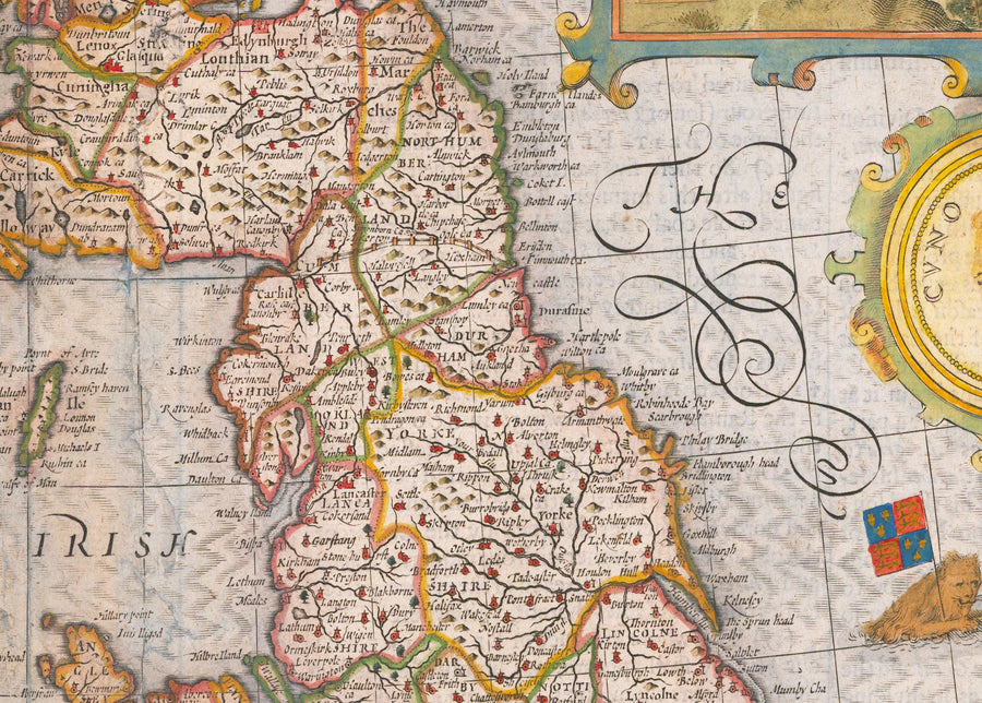Alte Karte der Britischen Inseln von 1611 von John Speed - UK, England, Schottland, Wales, Irland 