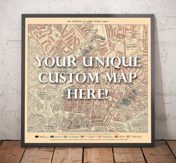 Personalised Poverty Map of London by Charles Booth, 1898-9