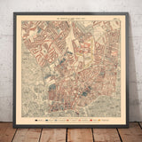 Map of London Poverty 1898-9, Northern District, by Charles Booth - Camden, Islington, Stoke Newington, Kings Cross - N1, N1C, N5, N7, N16, N4