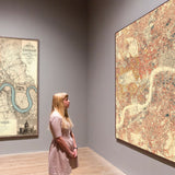 Énorme carte ancienne de pauvreté de Londres par Charles Booth, 1888-9
