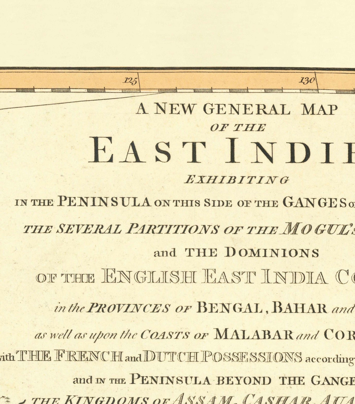 Antiguo mapa de las Indias Orientales, 1794 - India, Indostán, China, Vietnam, Tailandia, Siam, Birmania, Malasia, Vietnam, Pegu