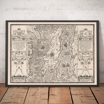 Antica mappa monocromatica dell&