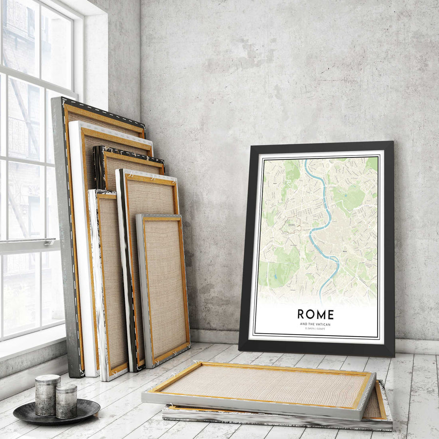 Personalisierte moderne Karte - Erstellen Sie Ihre eigene Stadt- und Straßenkarte 