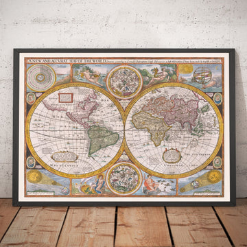 Mappa del Mondo Antico, 1626 di John Speed 