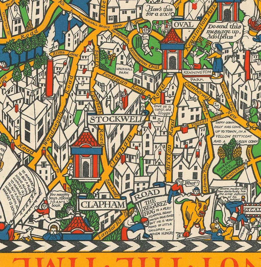 Alte Karte von London, 1928 von Max Gill - Die "Wonderground" U-Bahn-Karte, die die U-Bahn gerettet hat 