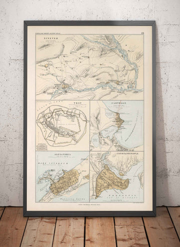 Mappa antica delle città nell&