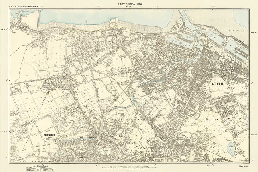 Example of a street map style personalised map