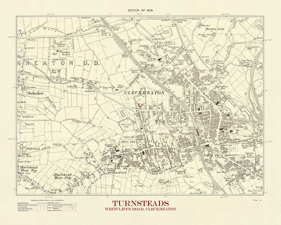 Mapa antiguo personalizado - Crea tu propio mapa de calles con código postal/código ZIP de los años 1800 y 1900 de la Ordnance Survey 