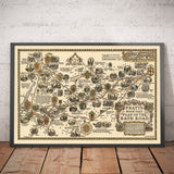 Piano di Pratts della Bath Road, 1930 di A.E. Taylor - Londra, Berkshire, Wiltshire, Gloucestershire, Somerset - Mappa di auto d'epoca - Esso, Standard Oil 