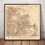 Karte der Armut in London 1898-9, Nordostbezirk, von Charles Booth - Hackney, London Fields, Clapton, Marshes - E5, E8, E9, E3, N16 