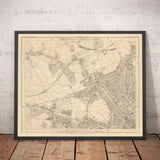 Alte Karte von West-London, 1862 von Edward Stanford - St Johns Wood, Kilburn, Kensal Green, Finchley Rd, Willesden - NW1, N1C, N7, NW5, NW3, NW8 