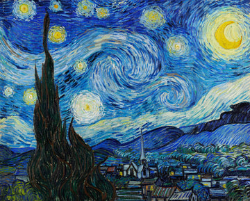 Die Sternennacht von Vincent van Gogh, 1889 