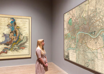 Grande carte ancienne de Londres par C&J Greenwood, 1830 - colorée à la main